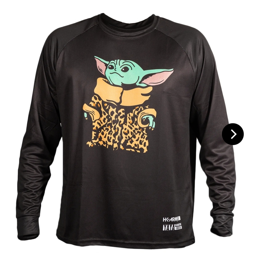 HK•Army StarWars, Grogu/ Baby Yoda #leopardsquad long sleeve jersey, size S